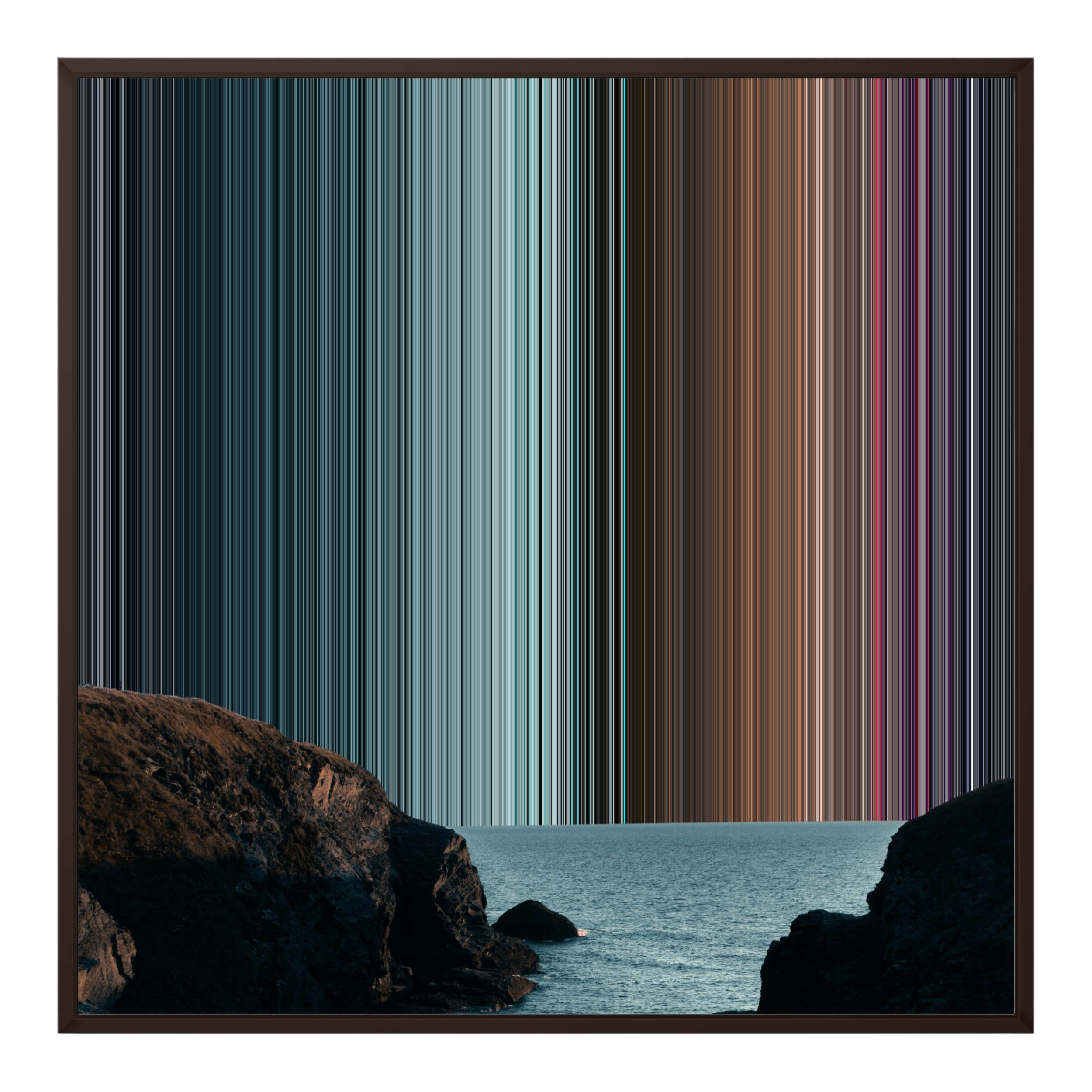 32×32" Framed Canvas - Brown Frame variant