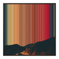 32×32" Framed Canvas - Brown Frame variant