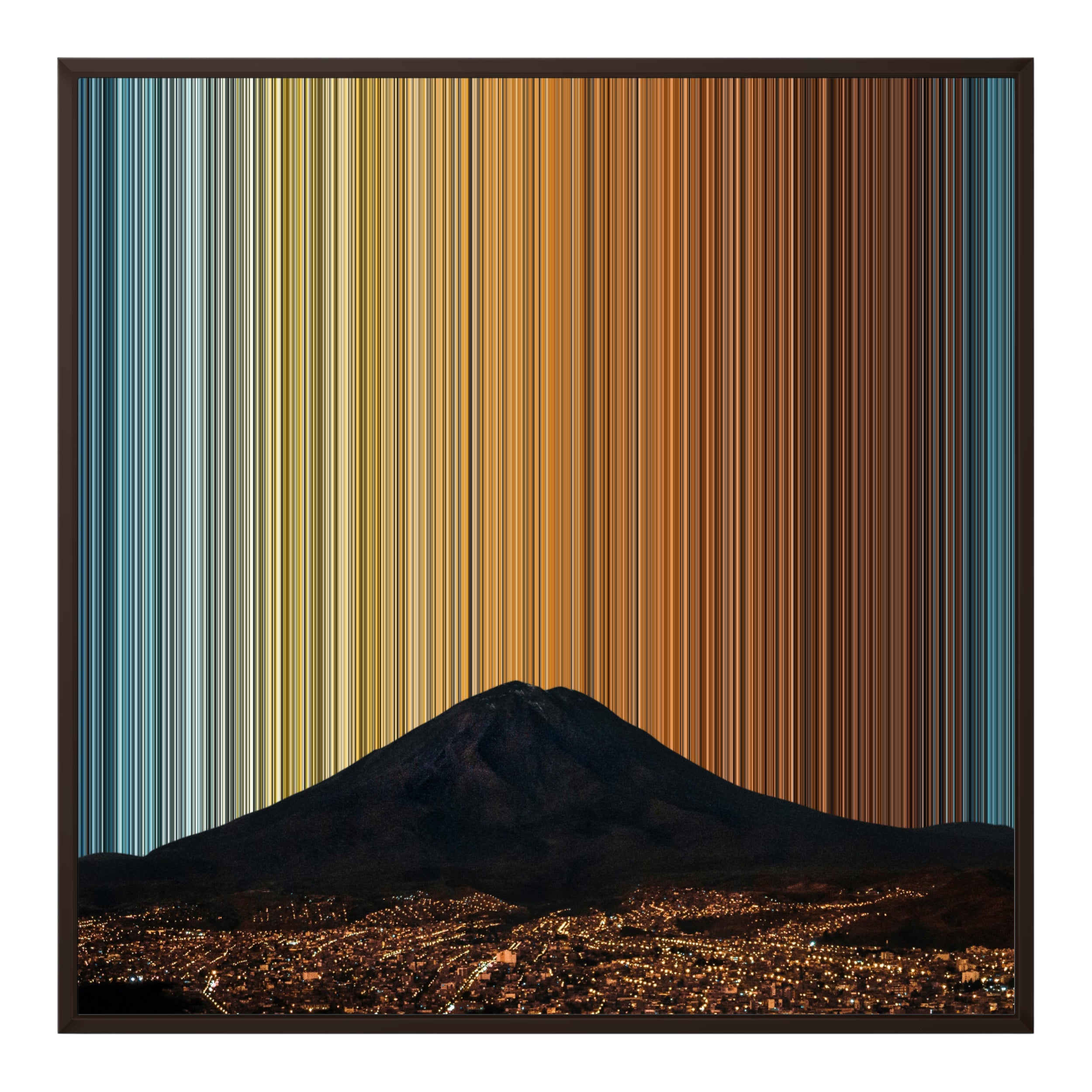 32×32" Framed Canvas - Brown Frame variant