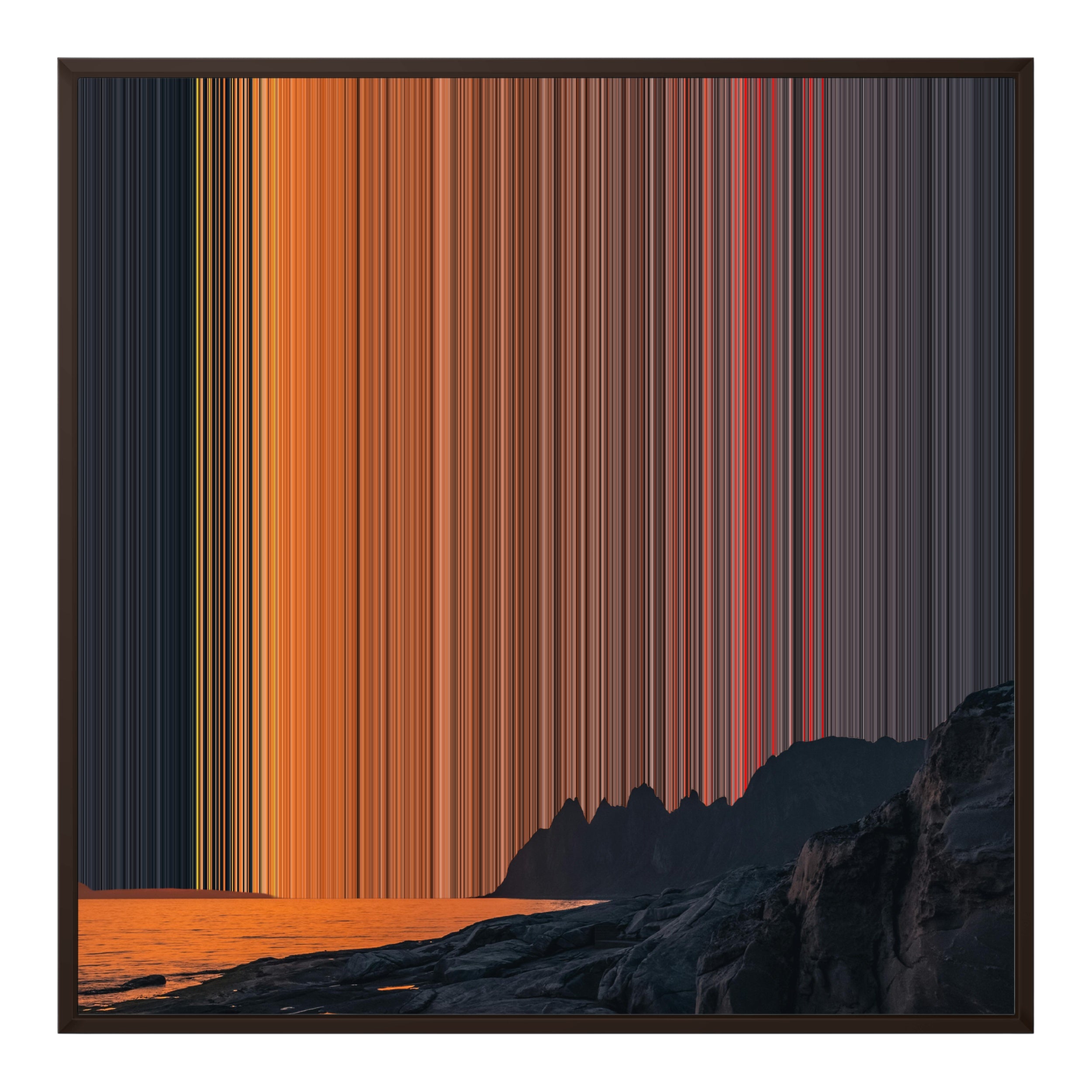 32×32" Framed Canvas - Brown Frame variant