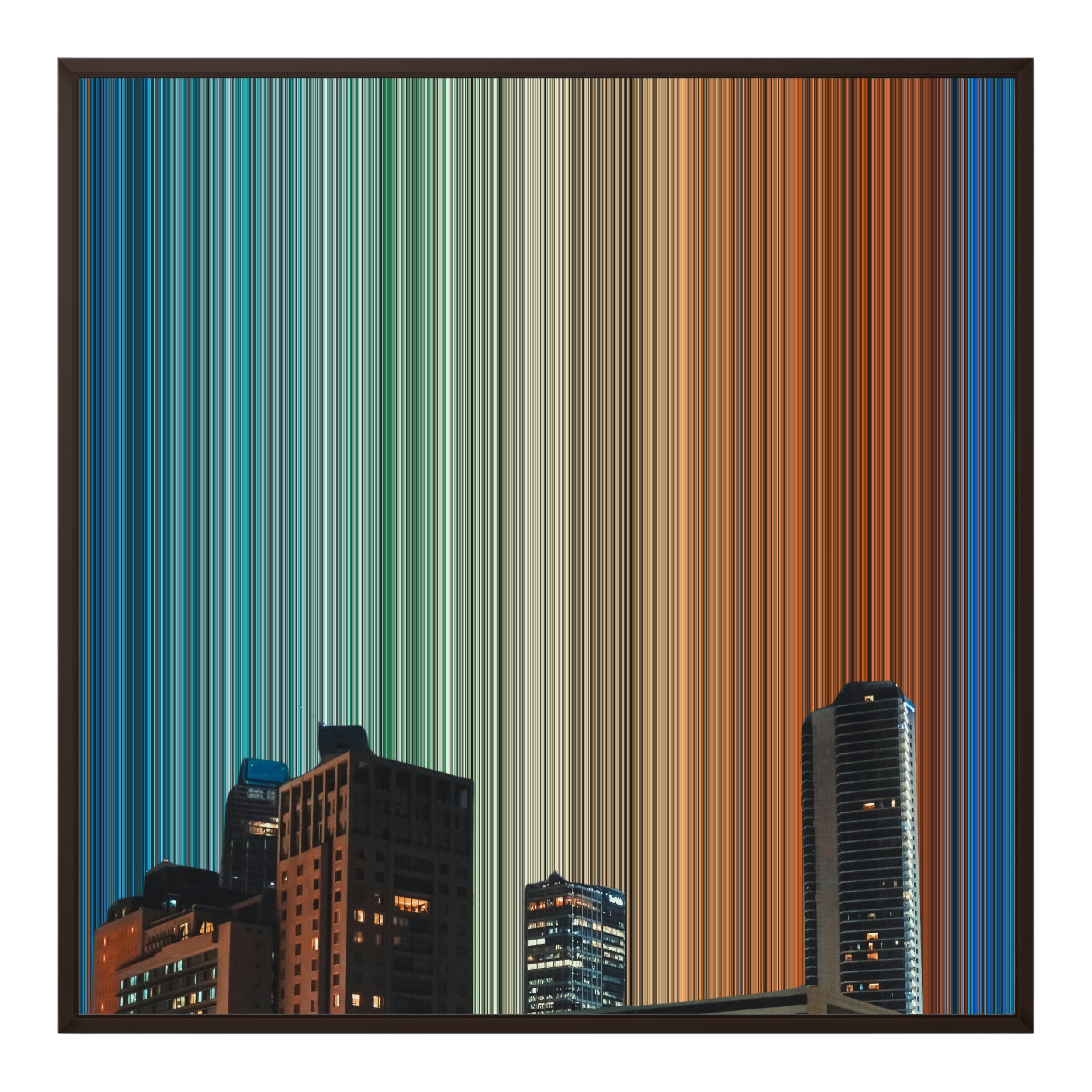 32×32" Framed Canvas - Brown Frame variant