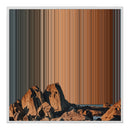 32×32" Framed Canvas - White Frame variant