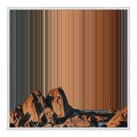 32×32" Framed Canvas - White Frame variant