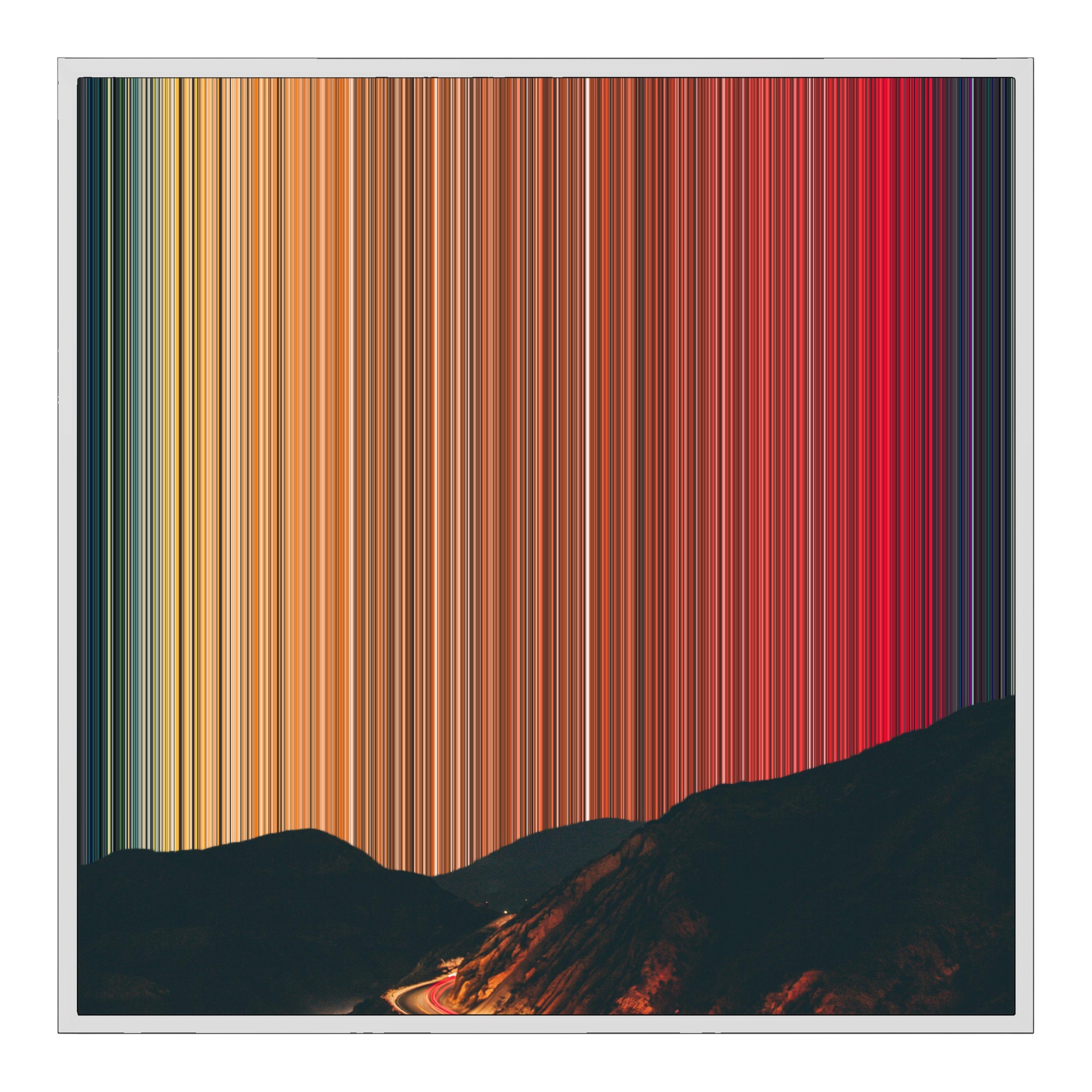 32×32" Framed Canvas - White Frame variant