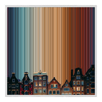 32×32" Framed Canvas - White Frame variant