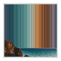 32×32" Framed Canvas - White Frame variant