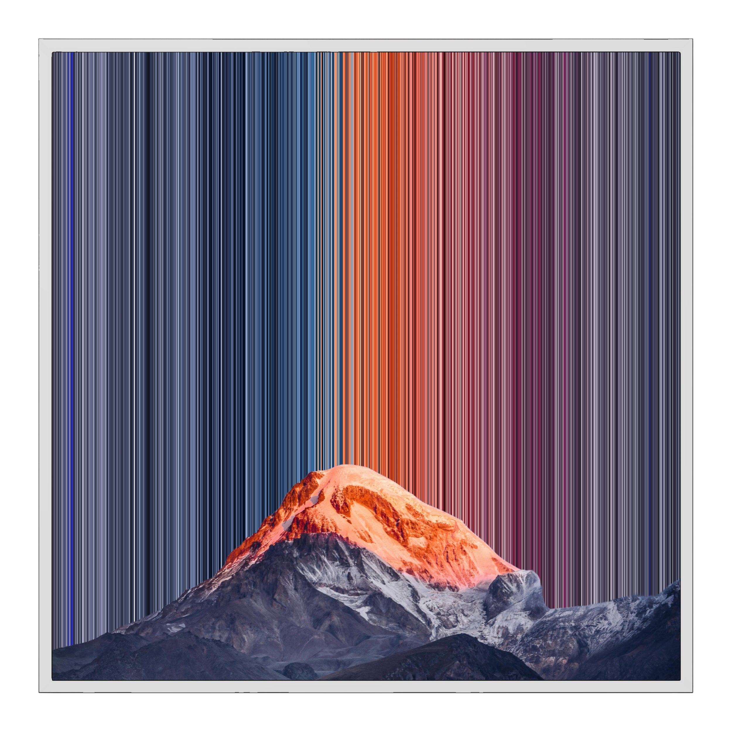 32×32" Framed Canvas - White Frame variant