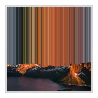 32×32" Framed Canvas - White Frame variant