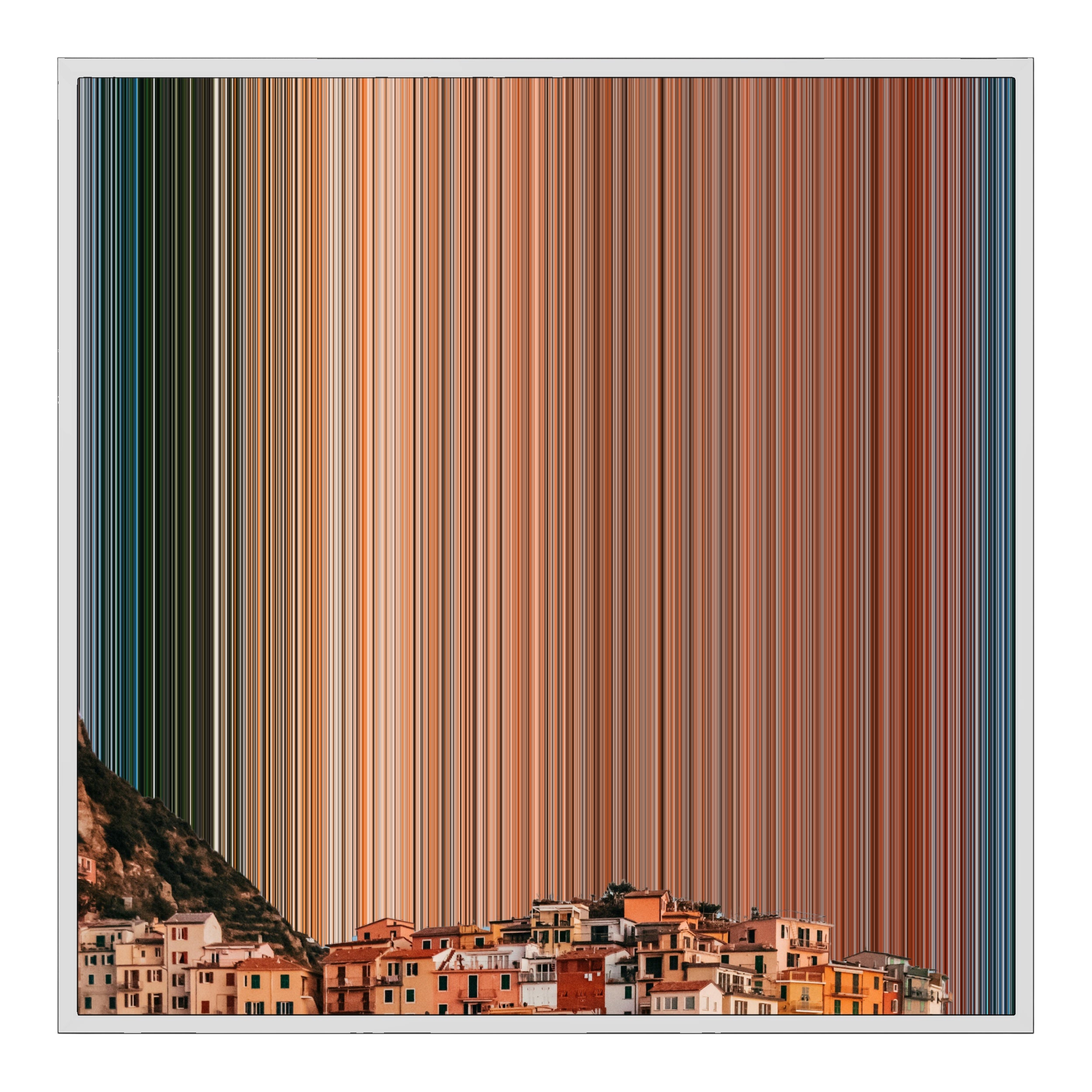 32×32" Framed Canvas - White Frame variant