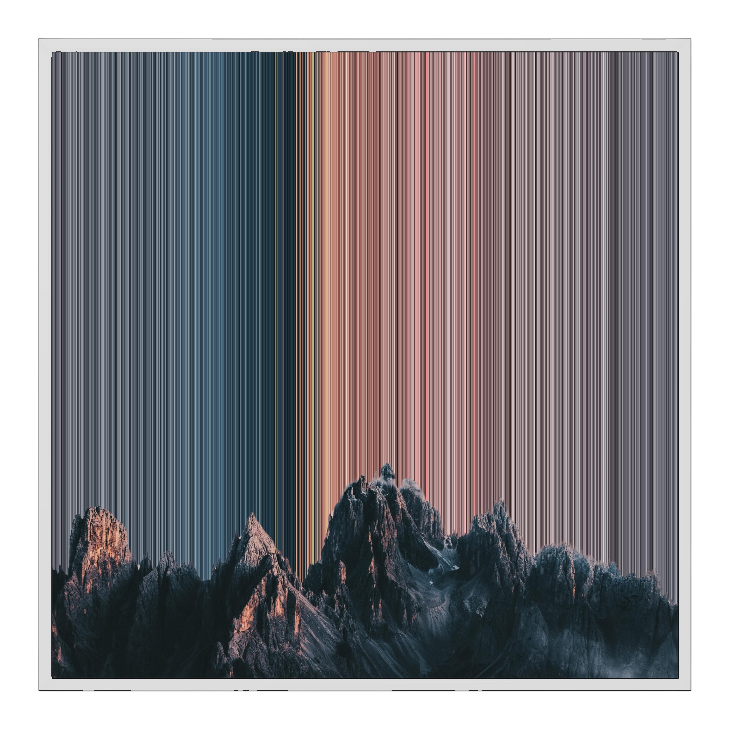 32×32" Framed Canvas - White Frame variant