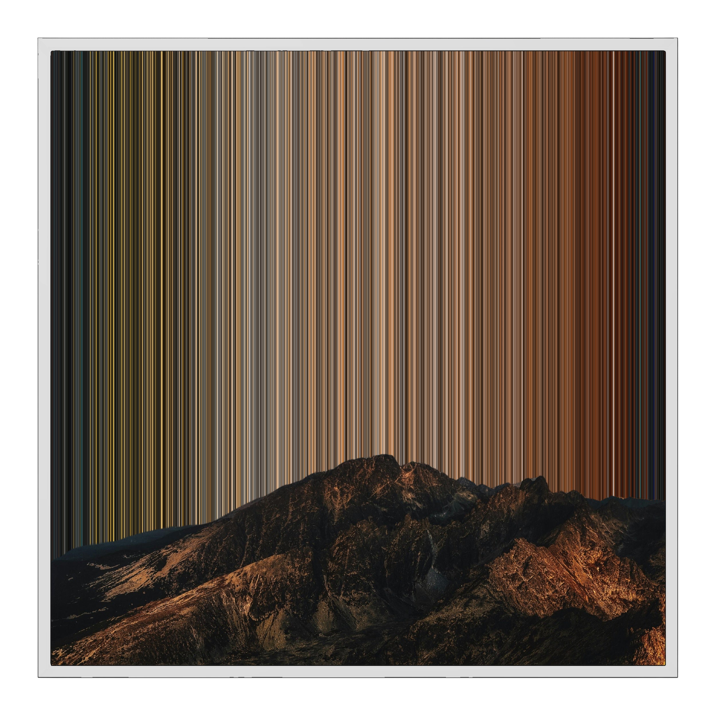 32×32" Framed Canvas - White Frame variant