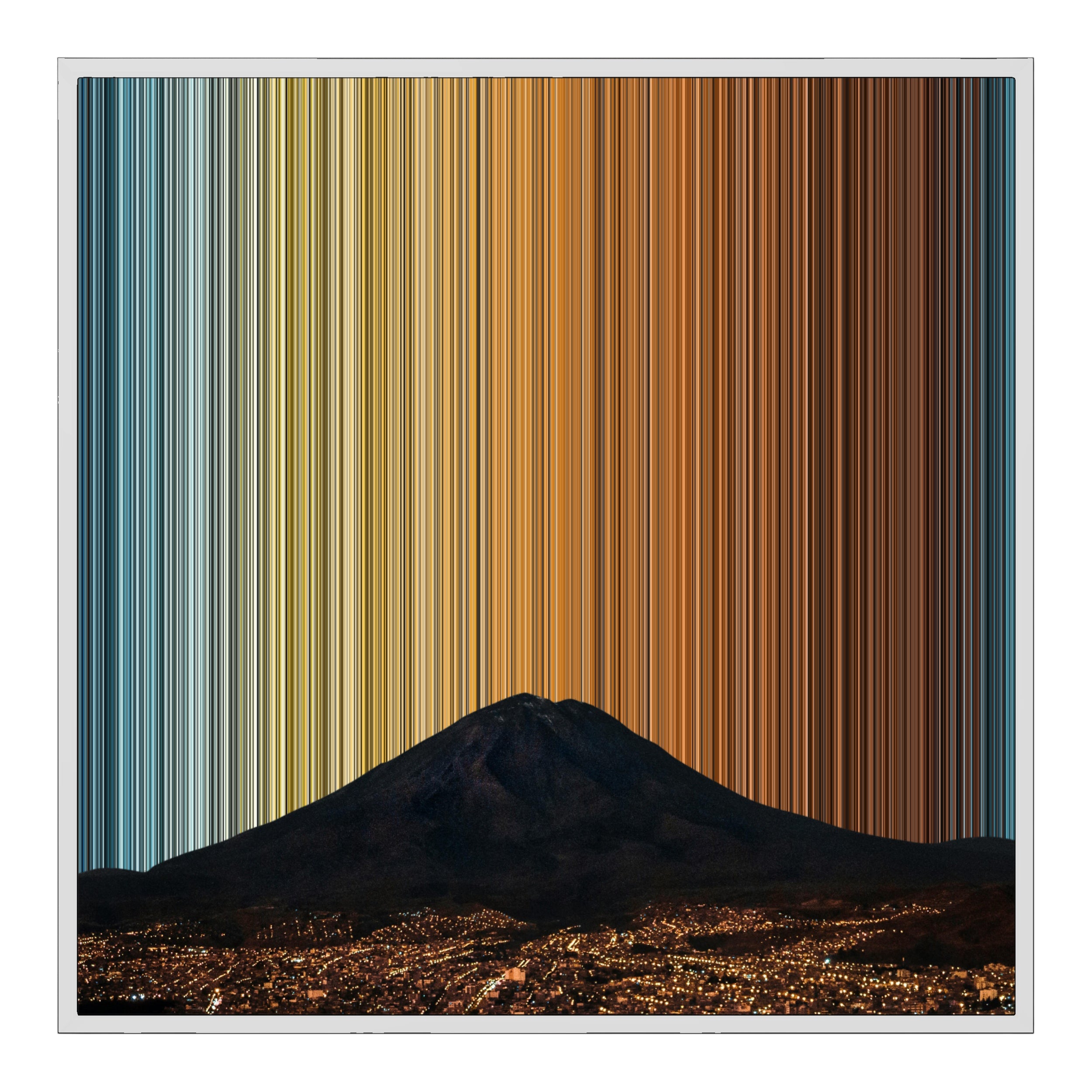 32×32" Framed Canvas - White Frame variant