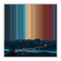 32×32" Framed Canvas - White Frame variant