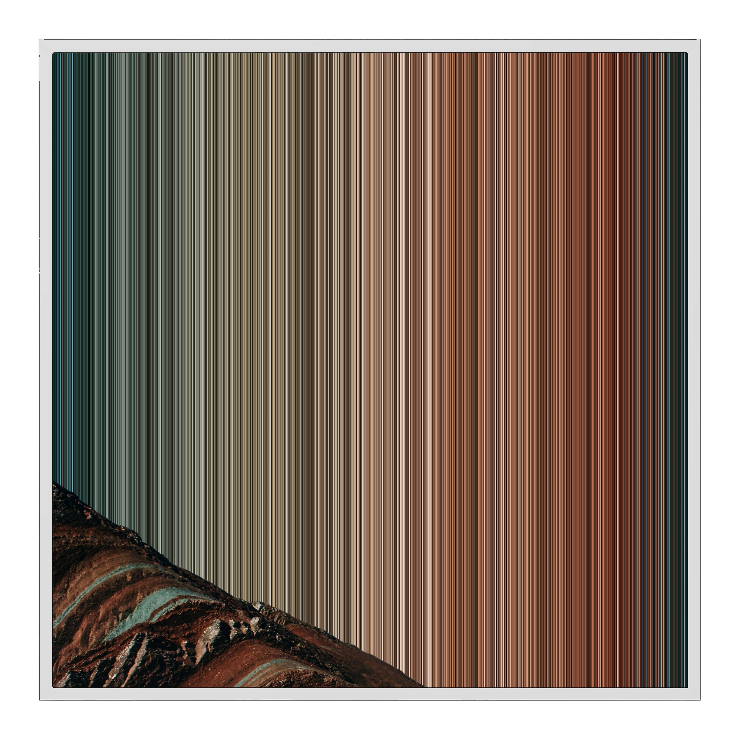 32×32" Framed Canvas - White Frame variant