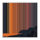 32×32" Framed Canvas - White Frame variant