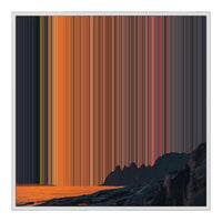 32×32" Framed Canvas - White Frame variant