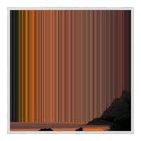 32×32" Framed Canvas - White Frame variant