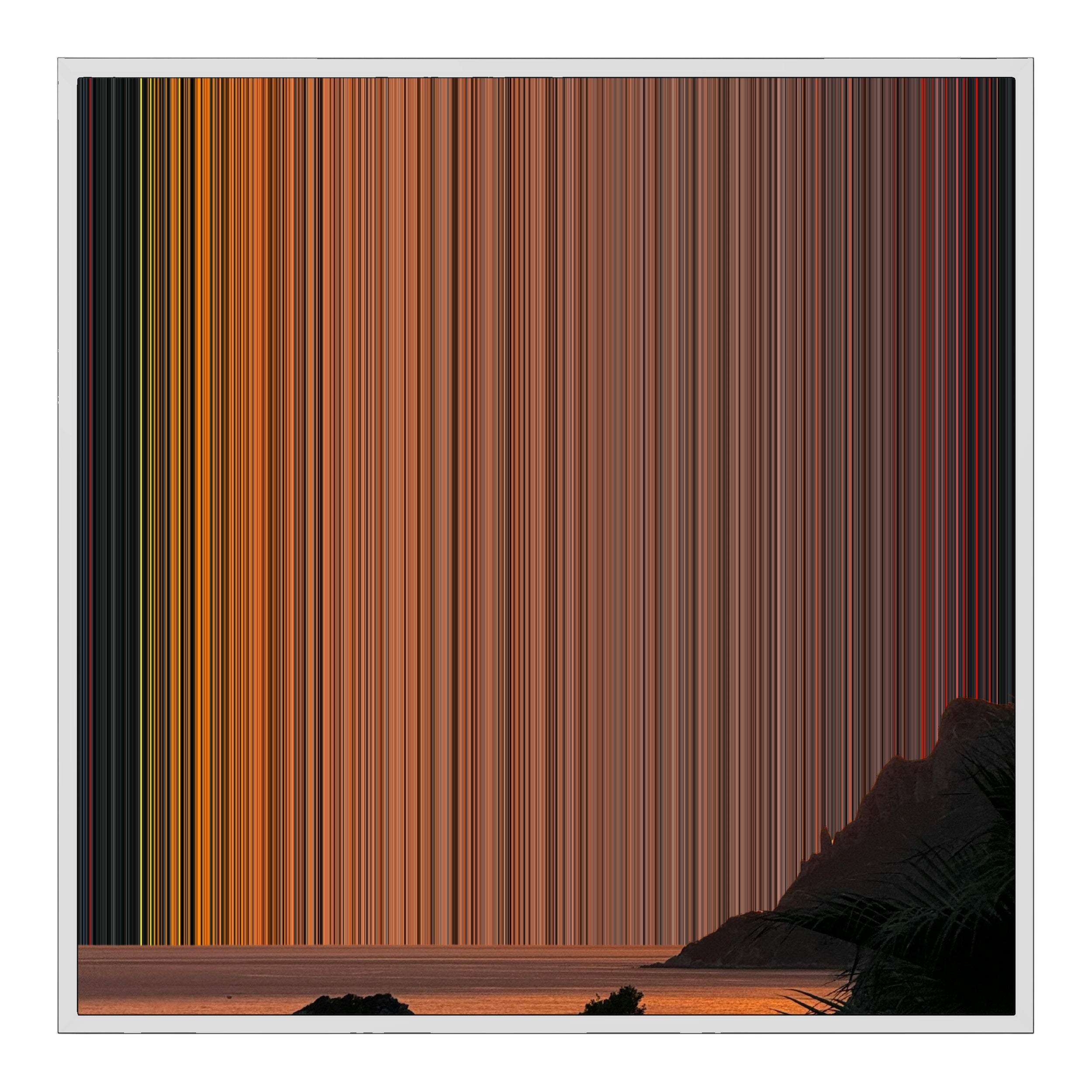 32×32" Framed Canvas - White Frame variant