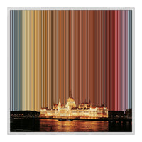 32×32" Framed Canvas - White Frame variant