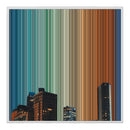 32×32" Framed Canvas - White Frame variant