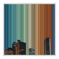 32×32" Framed Canvas - White Frame variant