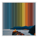 32×32" Framed Canvas - White Frame variant