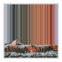 32×32" Framed Canvas - White Frame variant