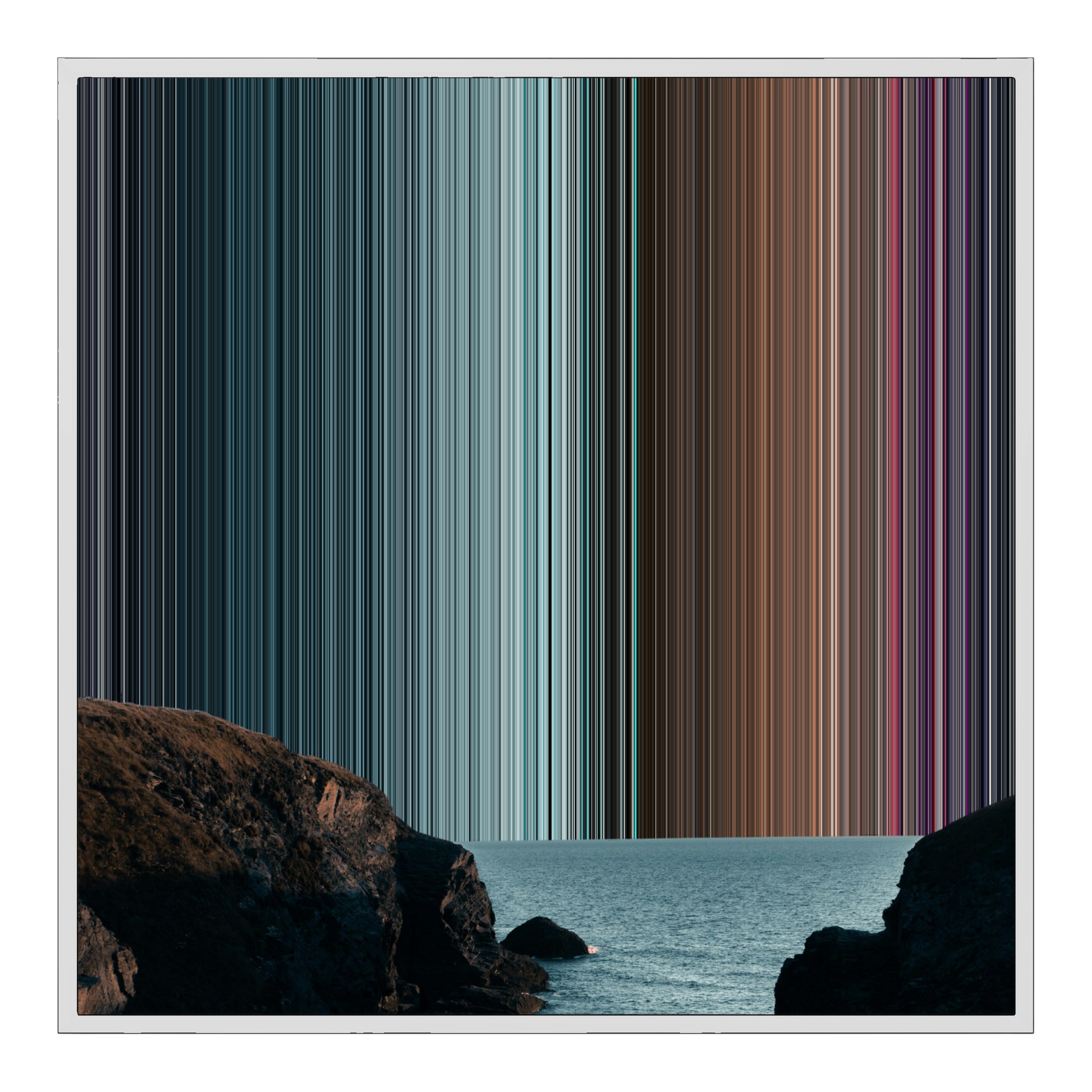 32×32" Framed Canvas - White Frame variant