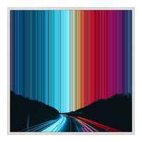 32×32" Framed Canvas - White Frame variant