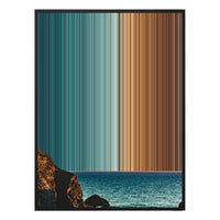 34×38" Framed Canvas - Black Frame variant