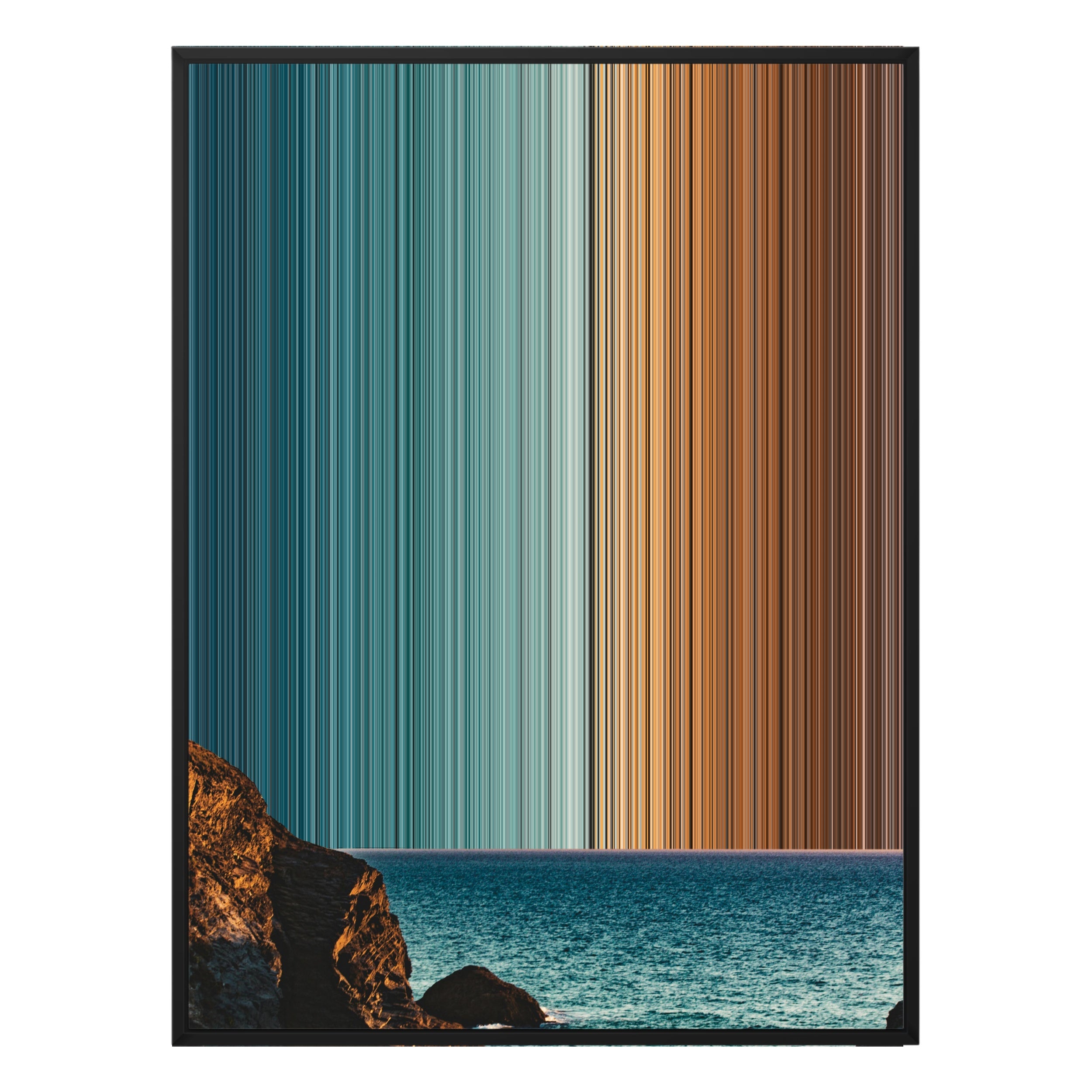 34×38" Framed Canvas - Black Frame variant