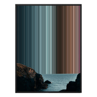 34×38" Framed Canvas - Black Frame variant