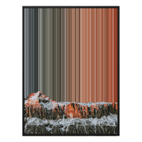 34×38" Framed Canvas - Black Frame variant