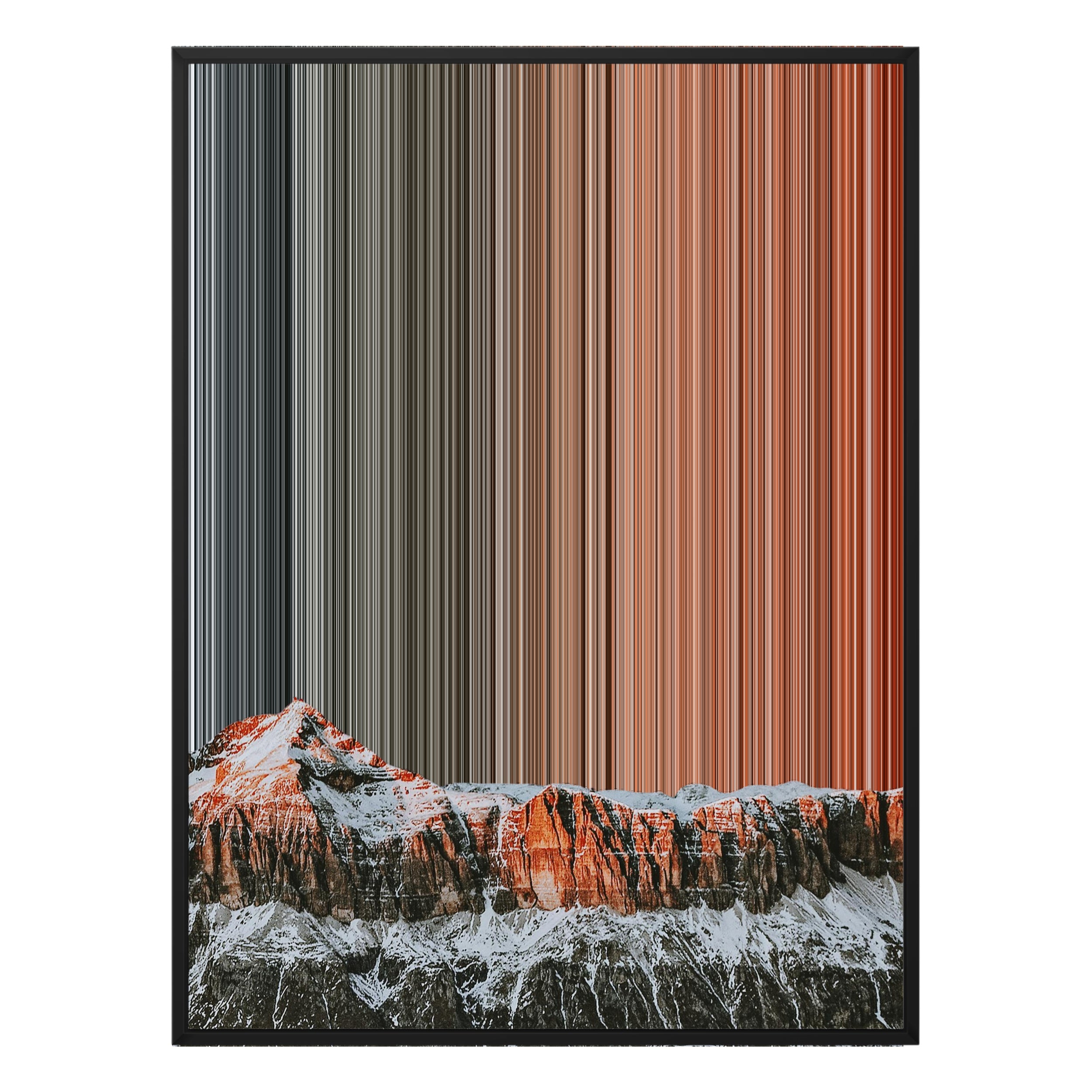 34×38" Framed Canvas - Black Frame variant