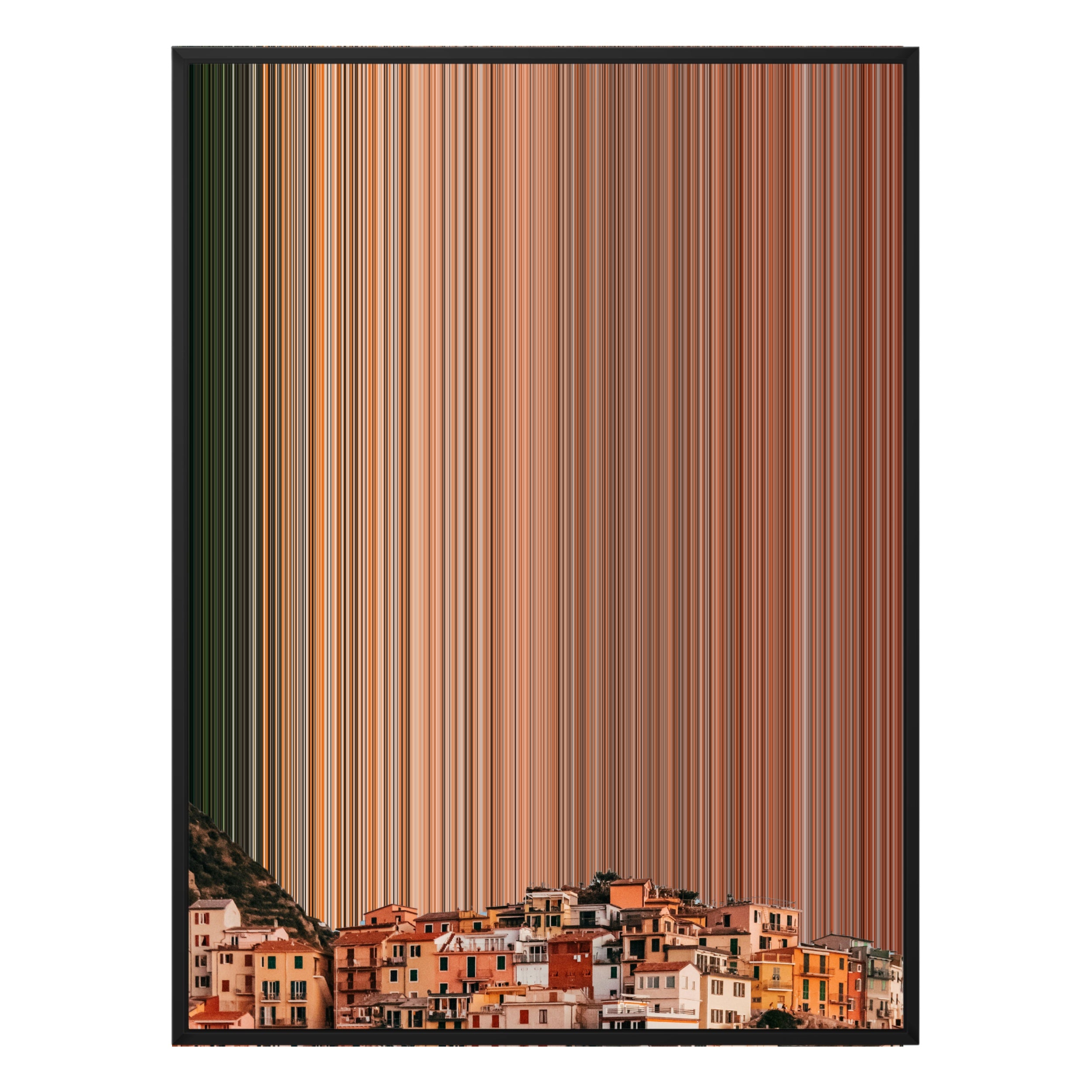 34×38" Framed Canvas - Black Frame variant