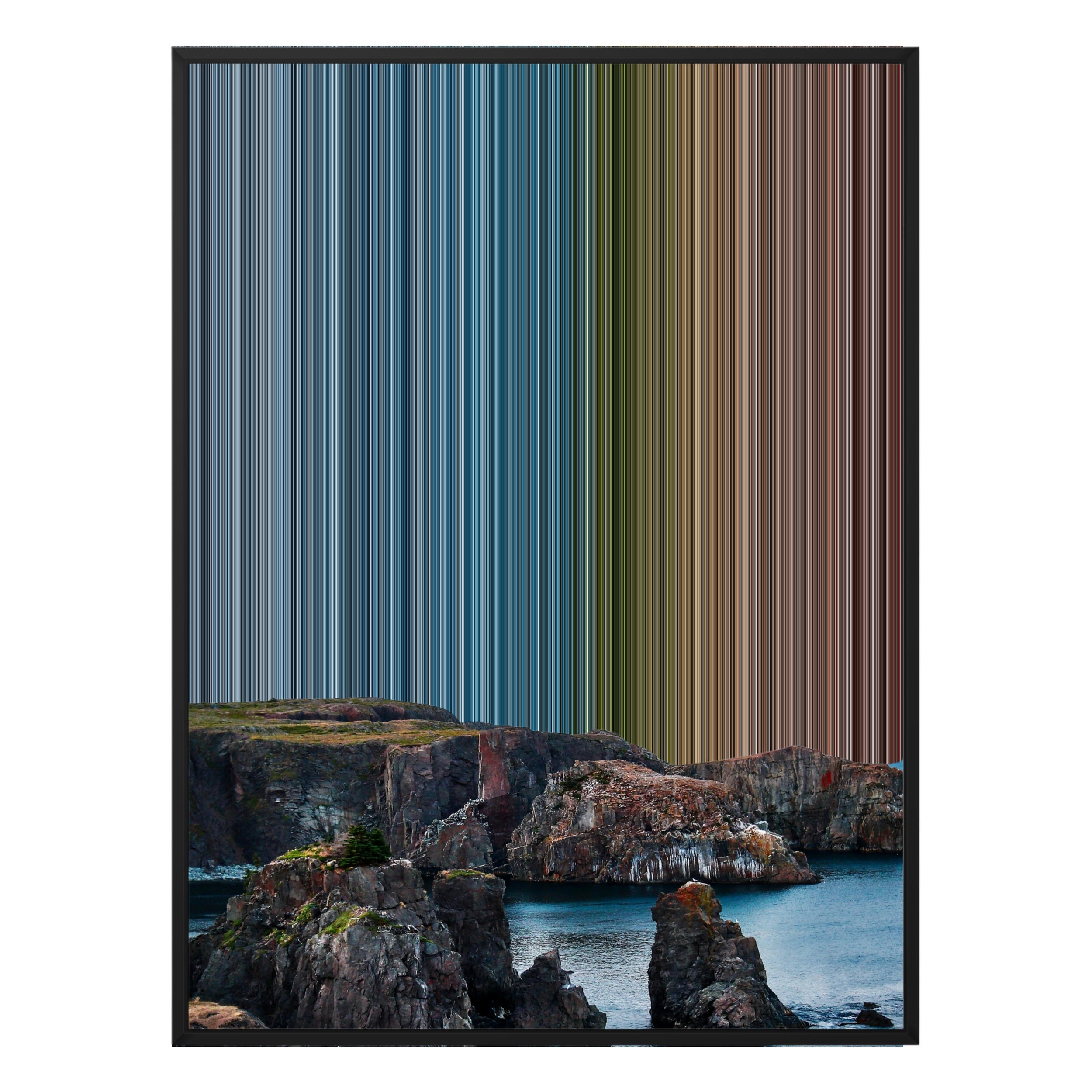 34×38" Framed Canvas - Black Frame variant