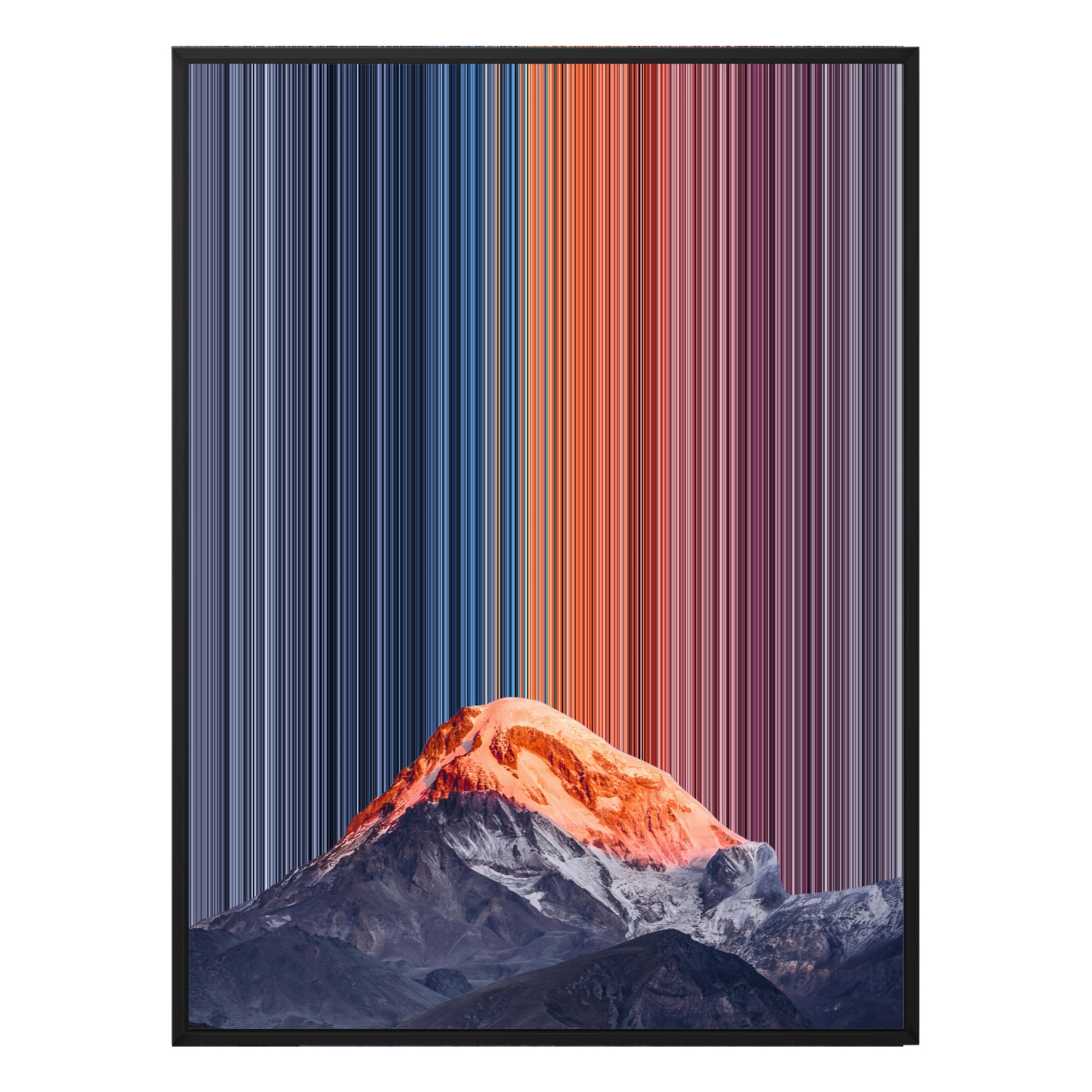 34×38" Framed Canvas - Black Frame variant