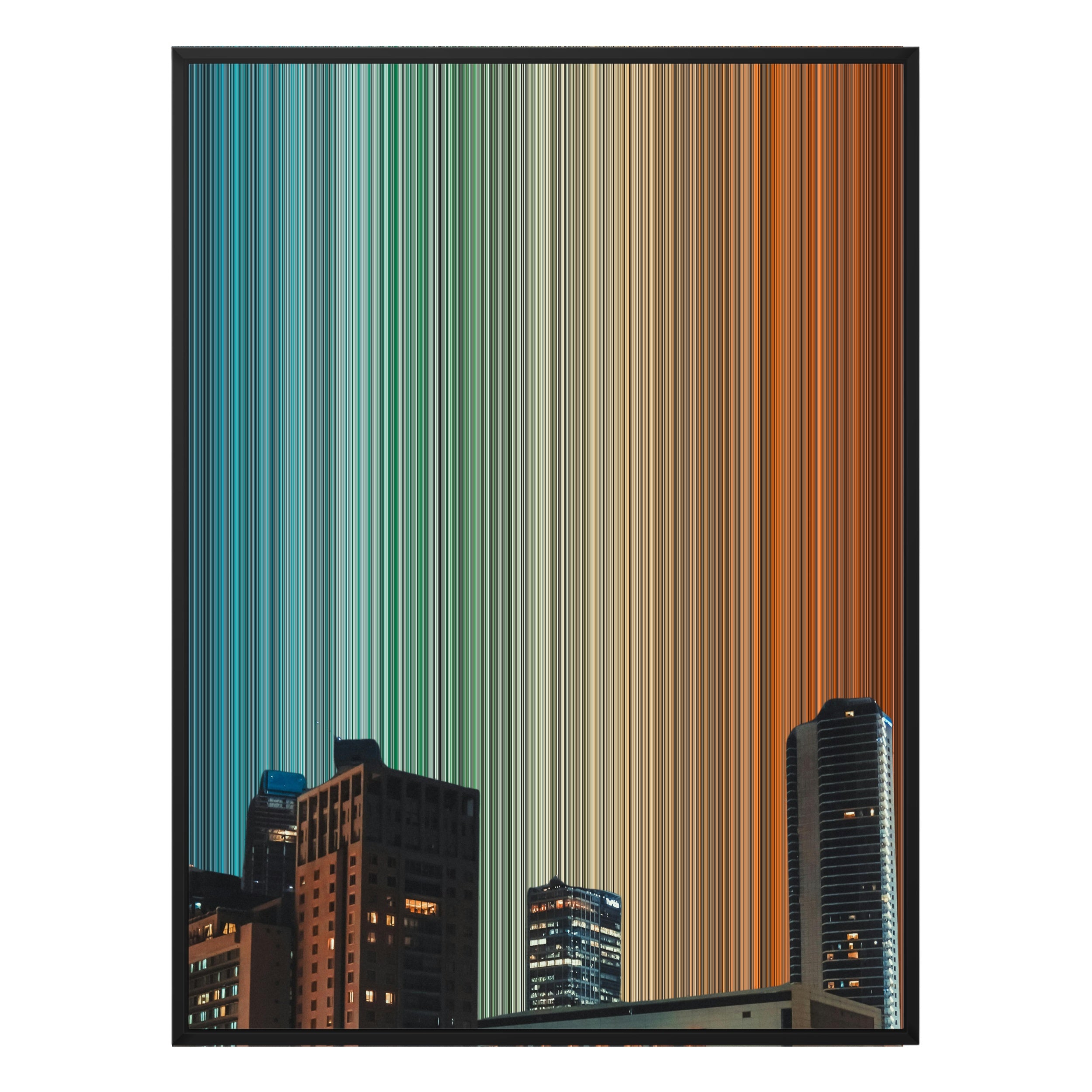 34×38" Framed Canvas - Black Frame variant