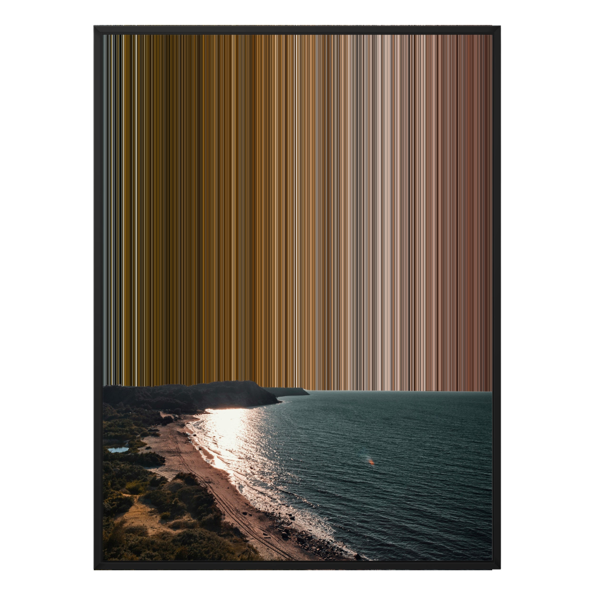 34×38" Framed Canvas - Black Frame variant