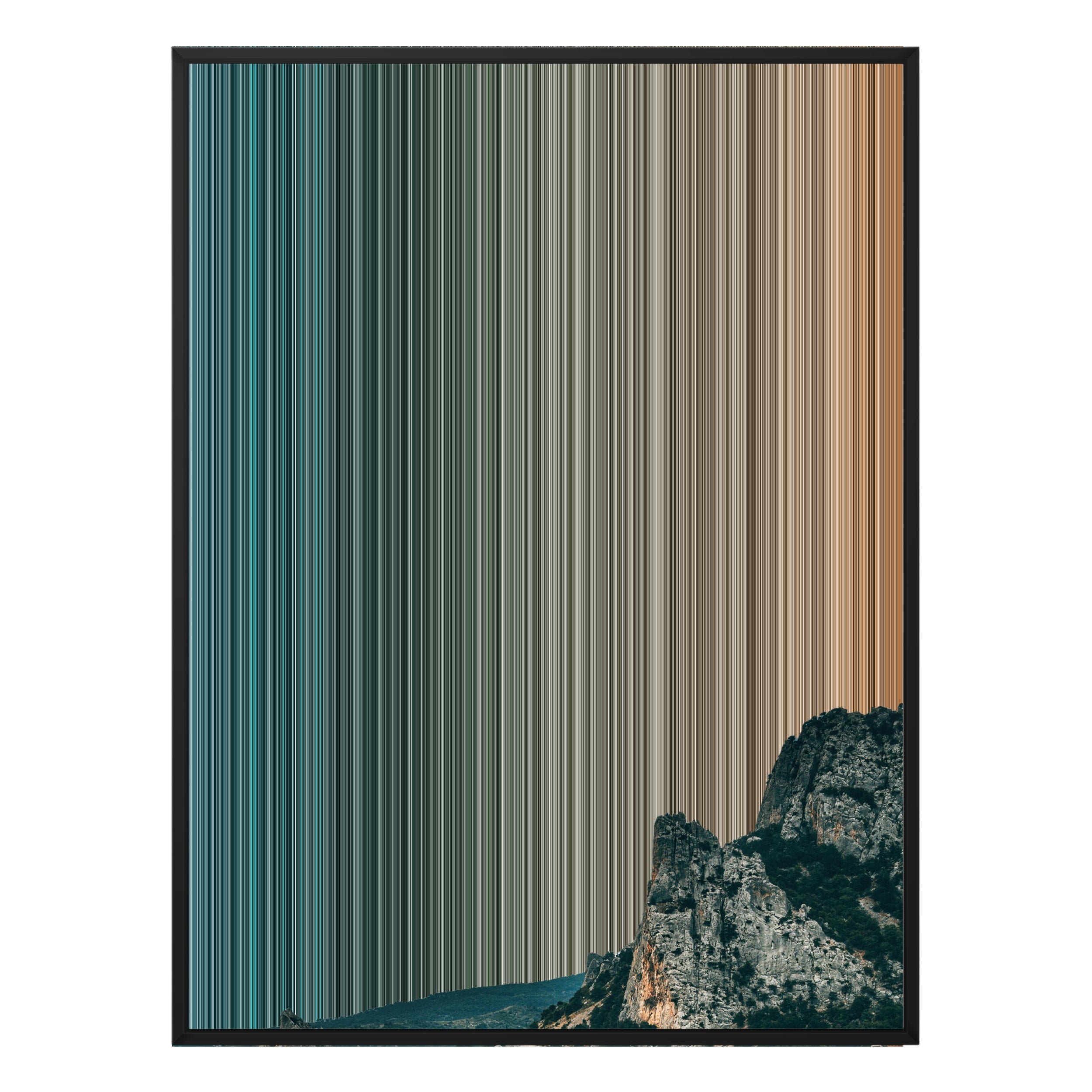 34×38" Framed Canvas - Black Frame variant