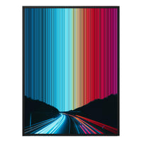 34×38" Framed Canvas - Black Frame variant