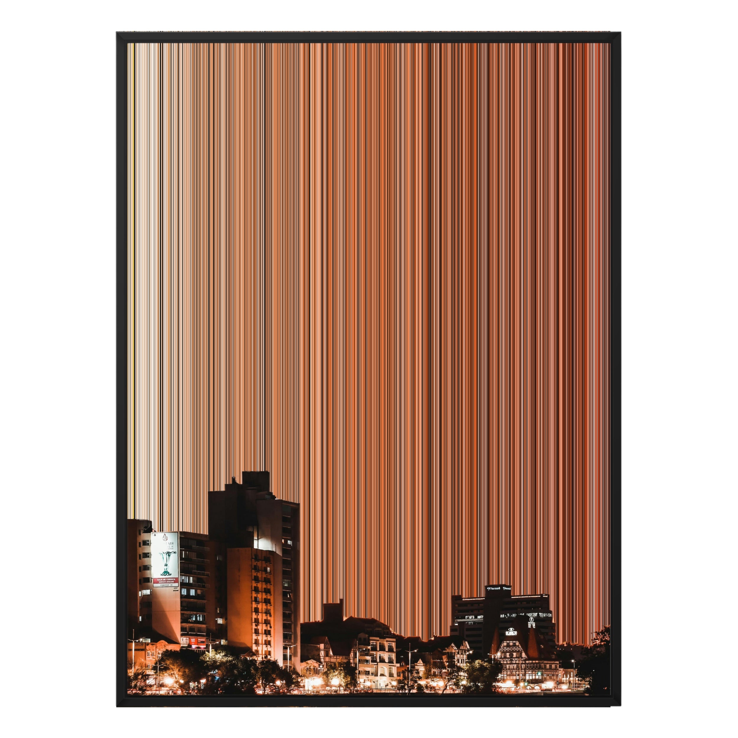 34×38" Framed Canvas - Black Frame variant