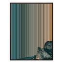 34×38" Framed Canvas - Brown Frame variant