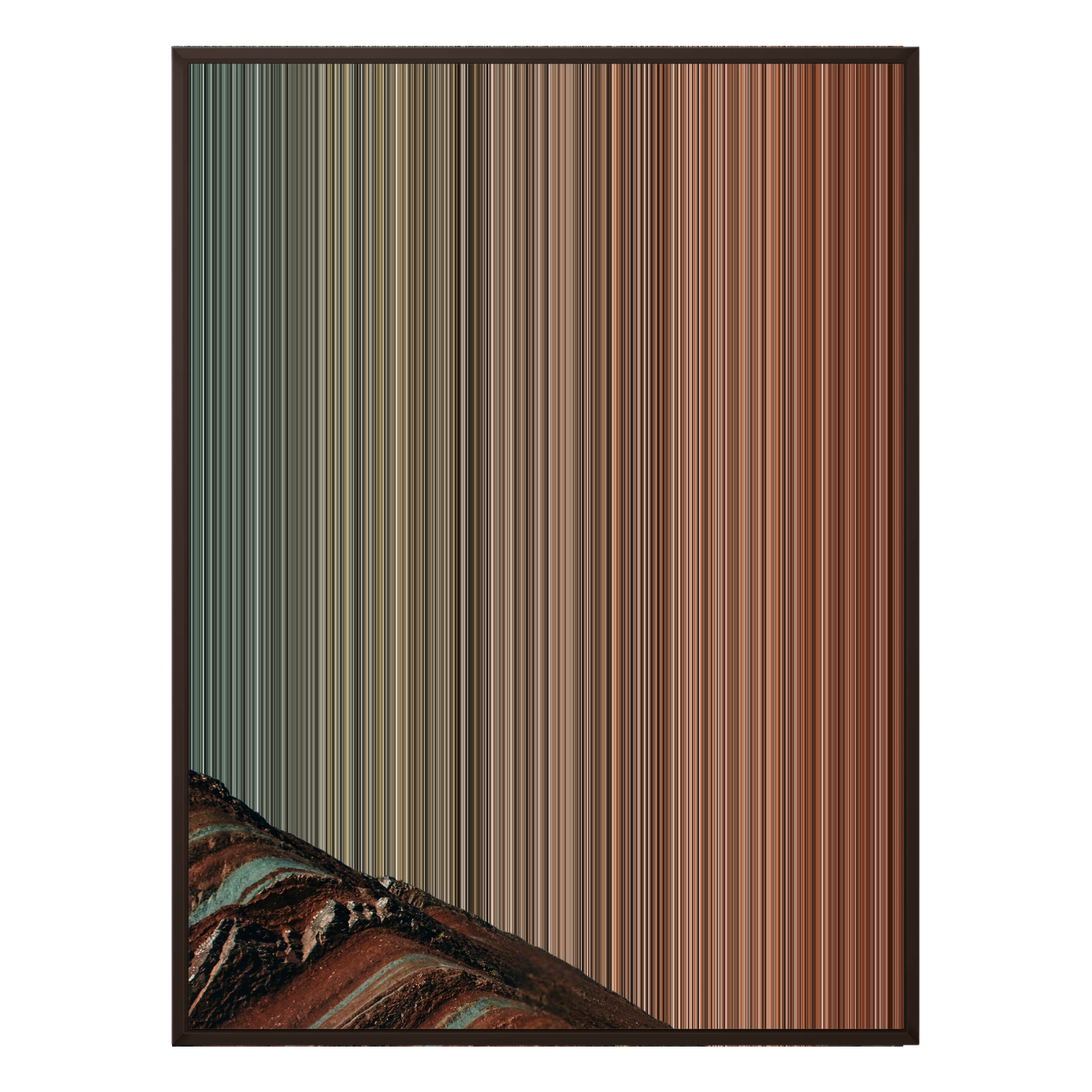 34×38" Framed Canvas - Brown Frame variant