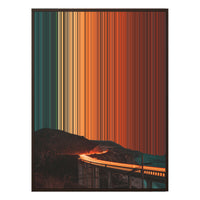 34×38" Framed Canvas - Brown Frame variant