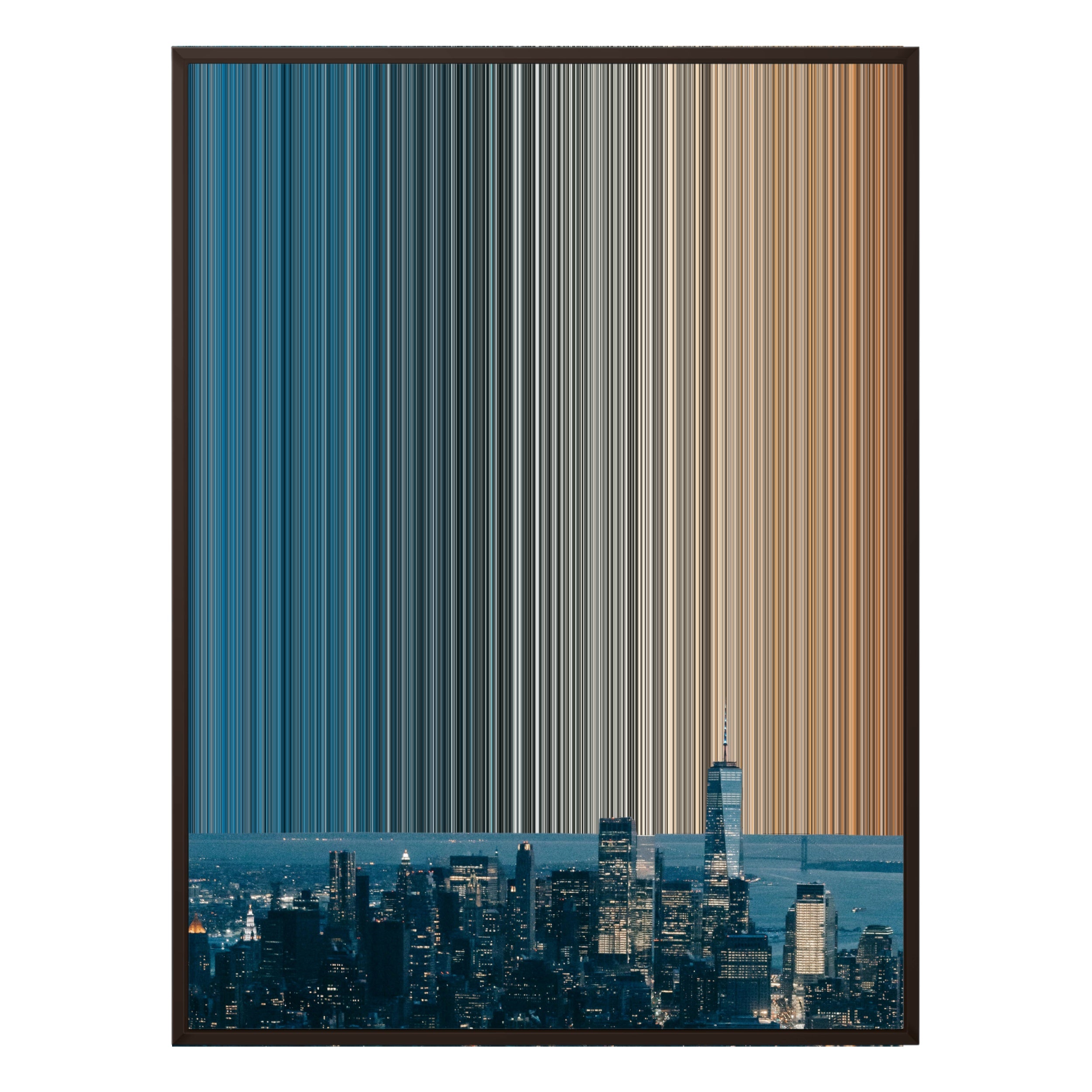 34×38" Framed Canvas - Brown Frame variant