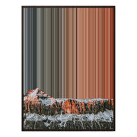 34×38" Framed Canvas - Brown Frame variant