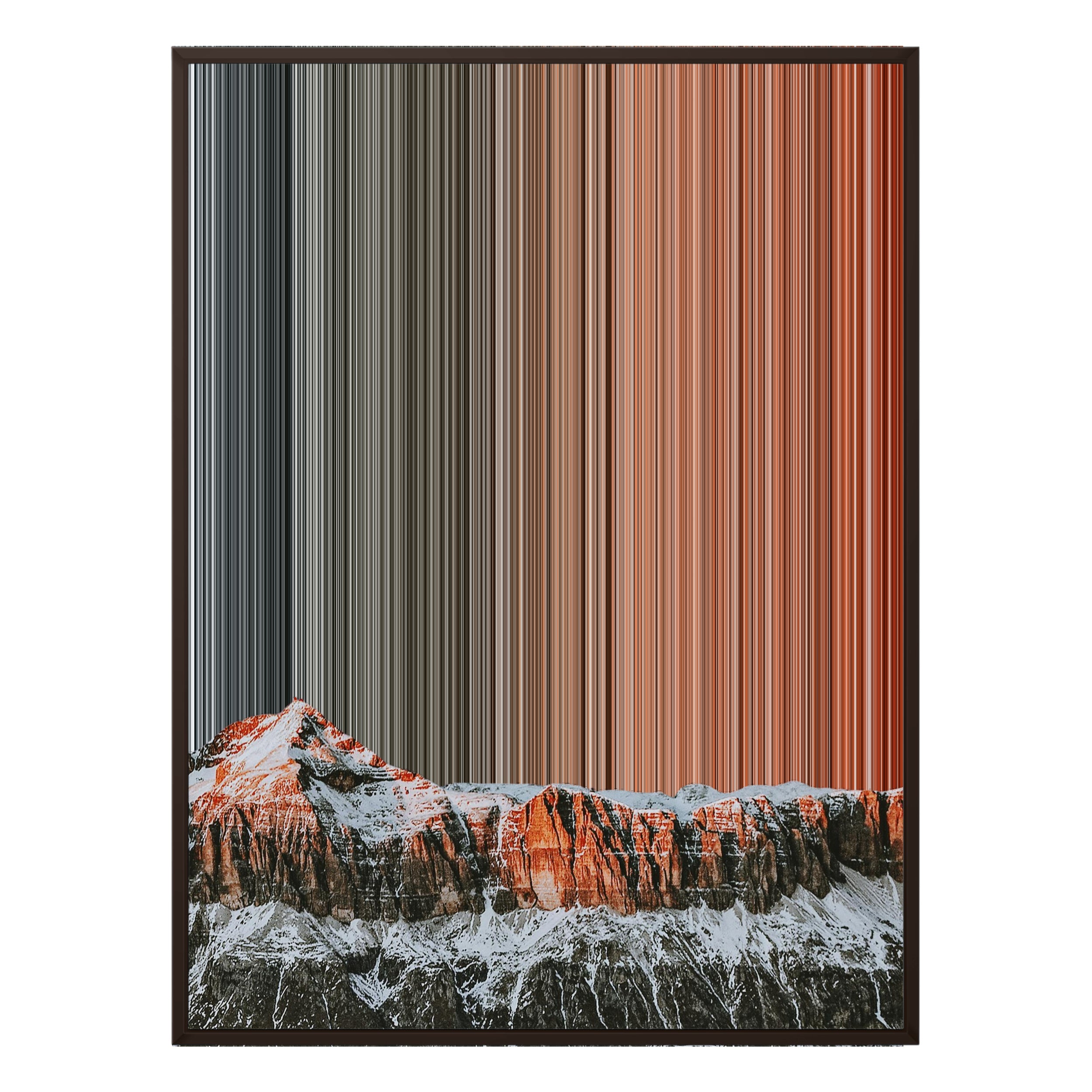 34×38" Framed Canvas - Brown Frame variant