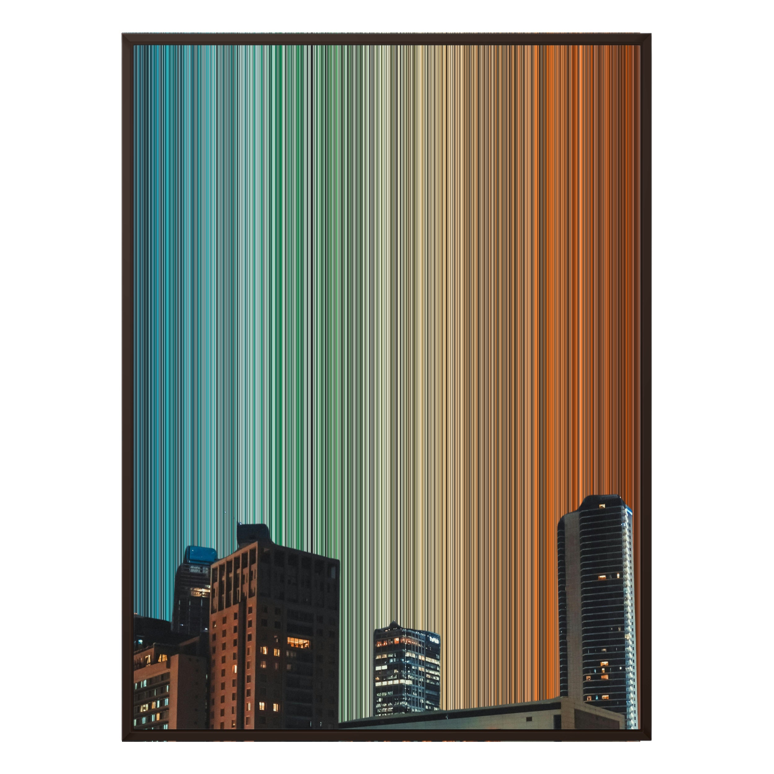 34×38" Framed Canvas - Brown Frame variant