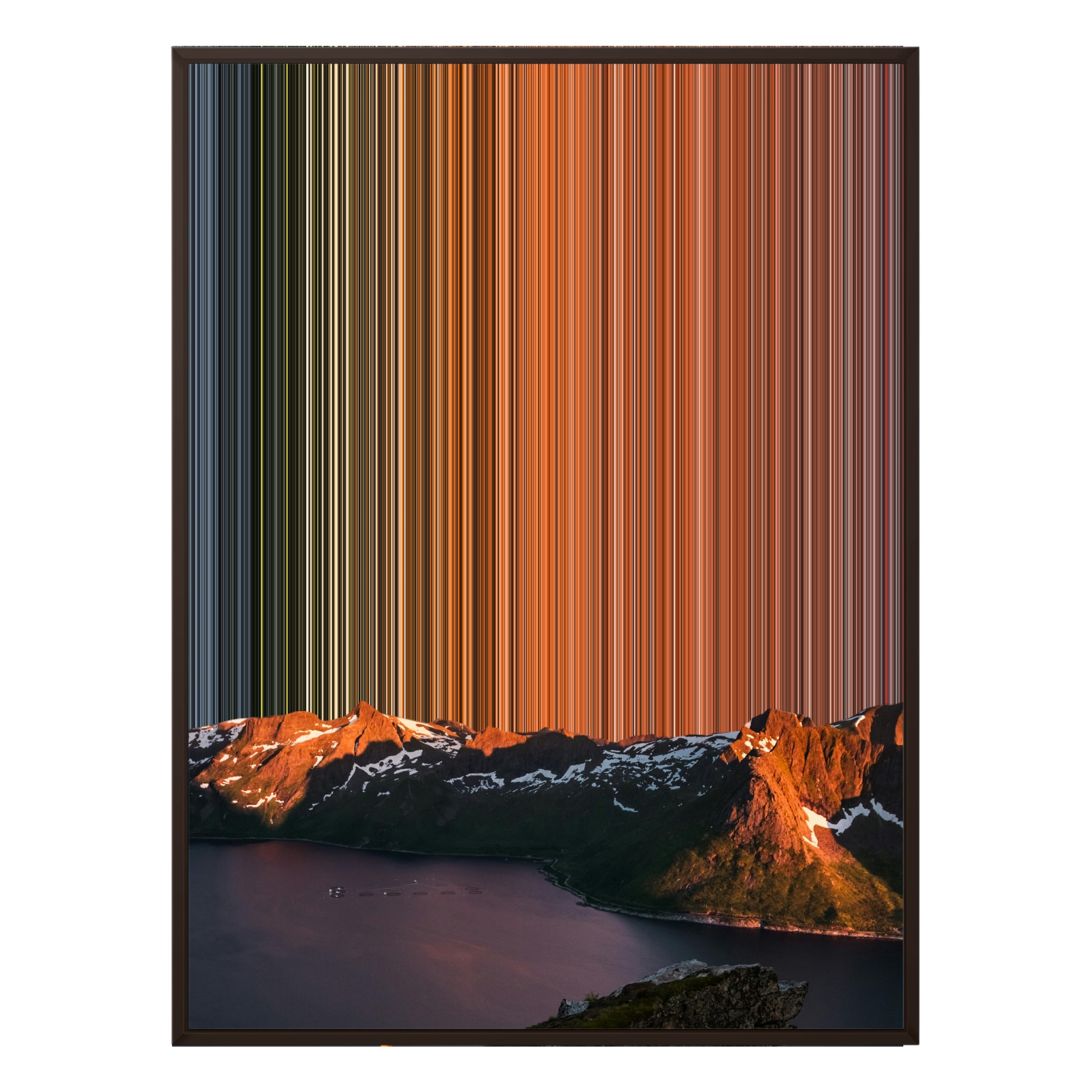 34×38" Framed Canvas - Brown Frame variant